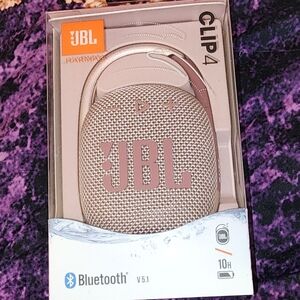 PINK JBL Clip 4 Bluetooth Speaker